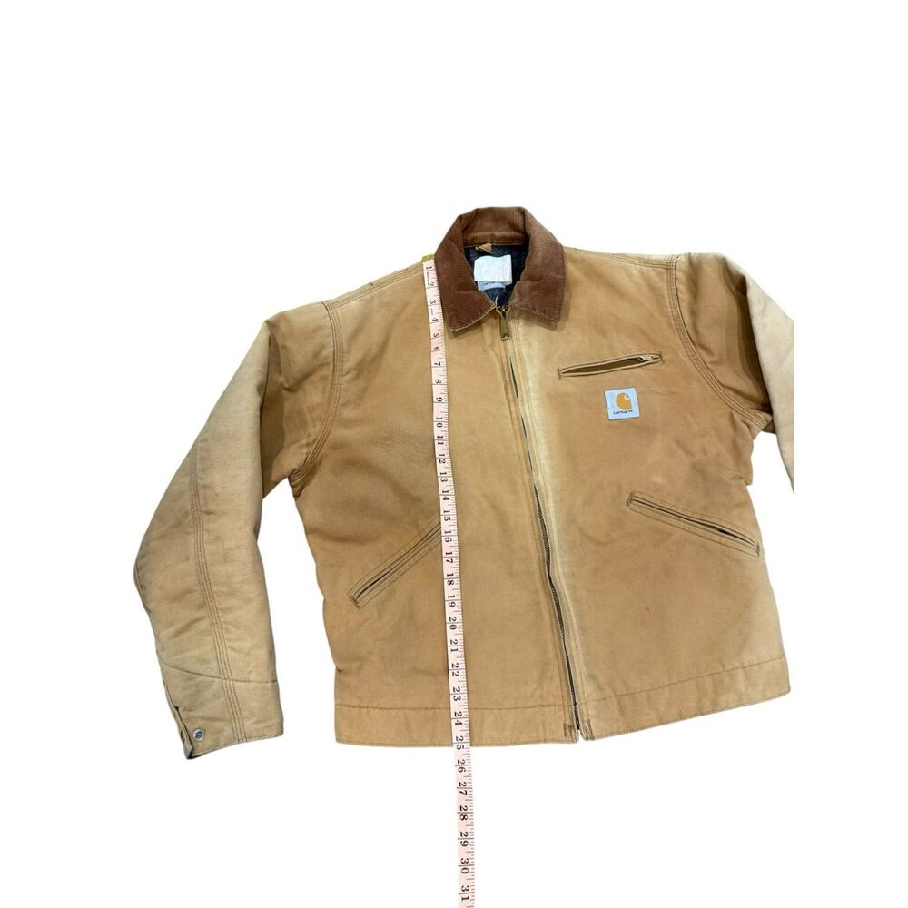 Vintage Carhartt J01 BRN Detroit Jacket Blanket Lined USA Made Workwear 42 Regul - Picture 9 of 14